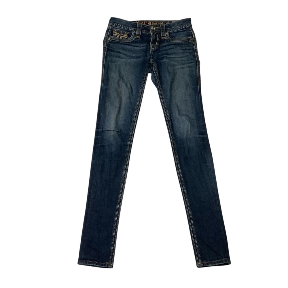 Rock Revival Calli Skinny Jeans Sz 25 Blue
